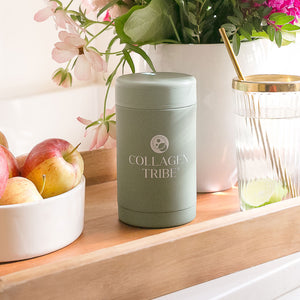 BUNDLE | Pure Collagen, Marine+ Collagen + two green storage canisters + scoop